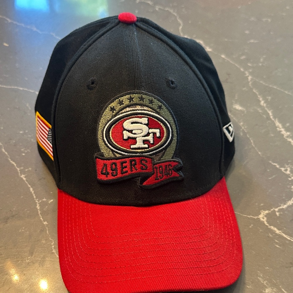 New Era Black and Red 49ers Hat